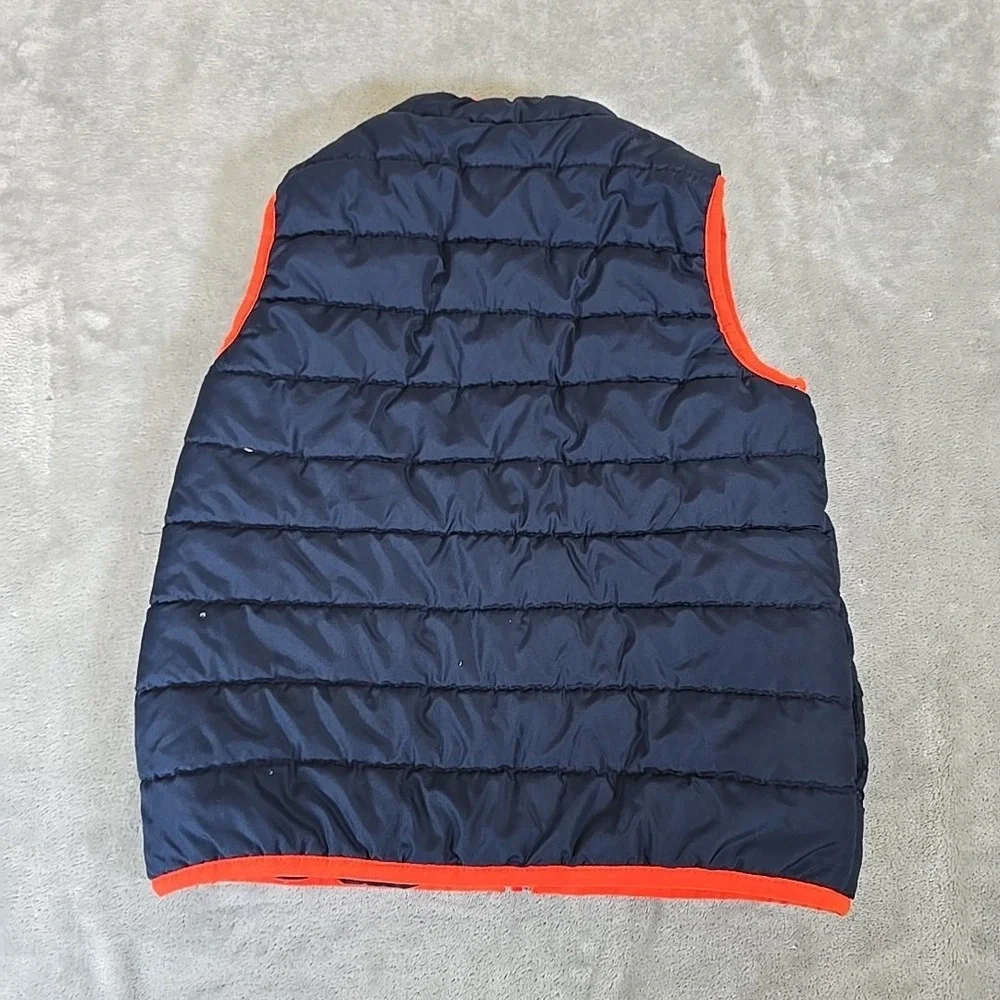 Gymboree Puffer Vest Boys Large 10-12 Blue Zip‎ Front Sleeveless Jacket Outdoors